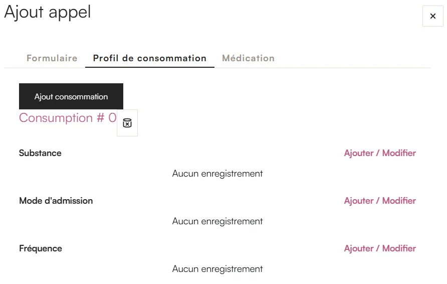 Profil de consommation