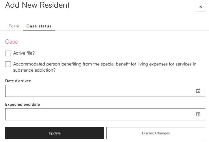 Resident File Status Management